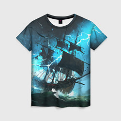 Футболка женская Летучий голландец, цвет: 3D-принт