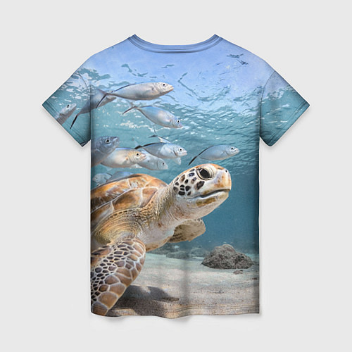 Женская футболка Морская черепаха / 3D-принт – фото 2
