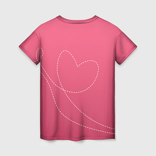 Женская футболка Love is war / 3D-принт – фото 2