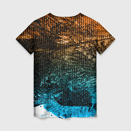 Женская футболка Рыба на крючке / 3D-принт – фото 2