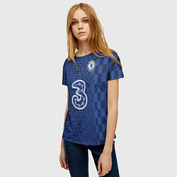 Футболка женская FC Chelsea Home Vapor Match Shirt 202122, цвет: 3D-принт — фото 2