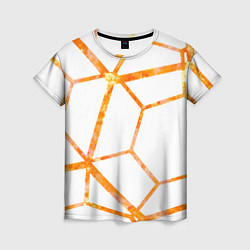 Футболка женская Hexagon, цвет: 3D-принт