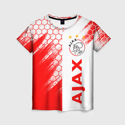 Футболка женская FC AJAX AMSTERDAM ФК АЯКС, цвет: 3D-принт