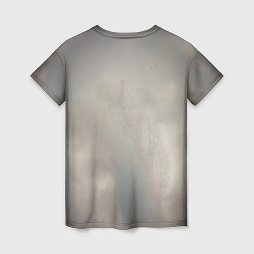 Женская футболка Лиса маслом / 3D-принт – фото 2