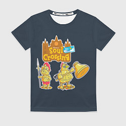 Женская футболка Animal crossing x Dark Souls