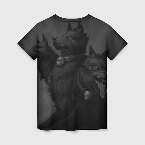 Женская футболка Hades wolf / 3D-принт – фото 2