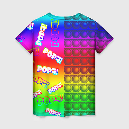 Женская футболка POP it! / 3D-принт – фото 2