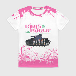 Футболка женская Девушки и танки Pink Z, цвет: 3D-принт