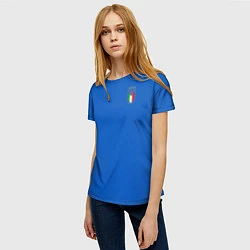 Футболка женская Форма сборной Италии, цвет: 3D-принт — фото 2
