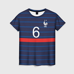 Женская футболка Погба футболист Франция