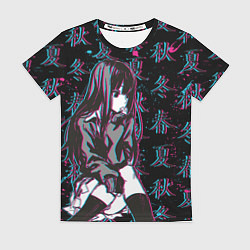 Женская футболка Sad Anime Girl