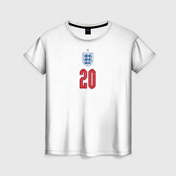 Футболка женская Фил Фоден форма Англия, цвет: 3D-принт