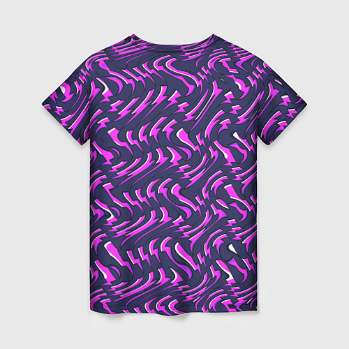 Женская футболка Фиолетовые молнии / 3D-принт – фото 2