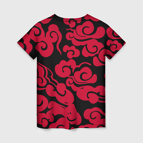Женская футболка Красное облако / 3D-принт – фото 2