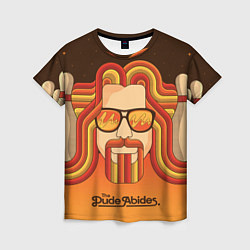 Футболка женская The Dude Abides, цвет: 3D-принт