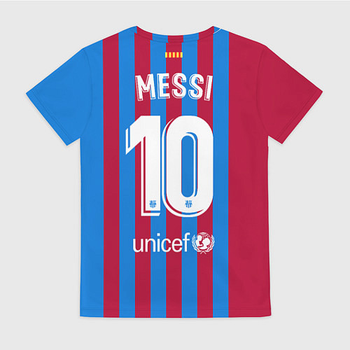 Женская футболка Месси Барселона 20212022 / 3D-принт – фото 2