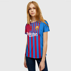 Футболка женская Месси Барселона 20212022, цвет: 3D-принт — фото 2