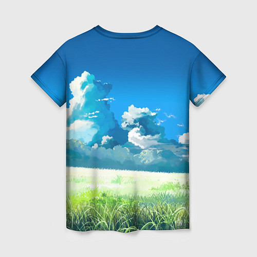 Женская футболка Пикачу на природе / 3D-принт – фото 2