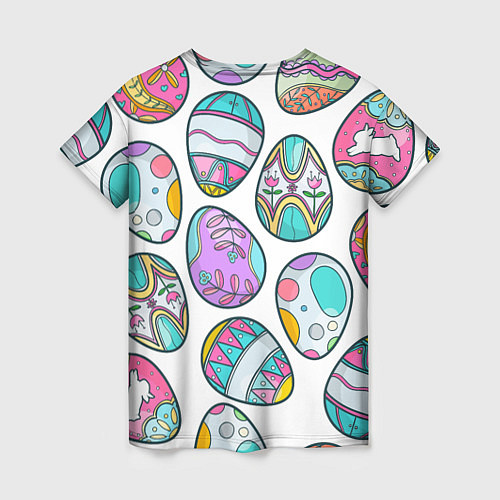 Женская футболка Пасхальные яйца / 3D-принт – фото 2