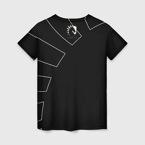 Женская футболка Team Liquid Black Jersey pro 202223 / 3D-принт – фото 2