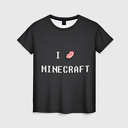 Футболка женская Minecraft, цвет: 3D-принт