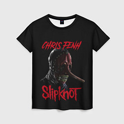 Футболка женская CHRIS FENH SLIPKNOT СЛИПКНОТ Z, цвет: 3D-принт