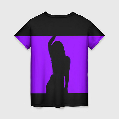 Женская футболка Тень танцующей девушки / 3D-принт – фото 2