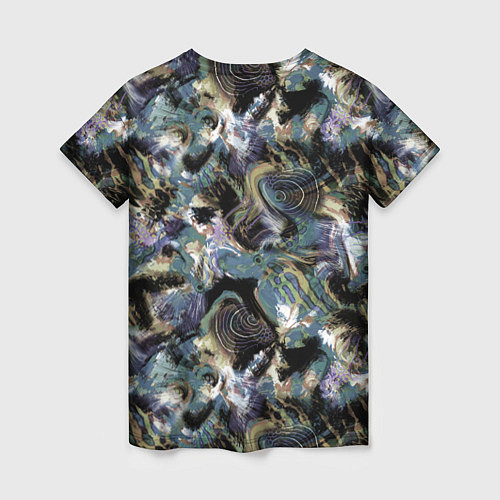Женская футболка Узор для рыбака / 3D-принт – фото 2
