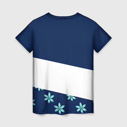 Женская футболка Стильная с цветами / 3D-принт – фото 2