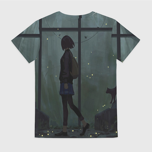 Женская футболка Anime Girl / 3D-принт – фото 2