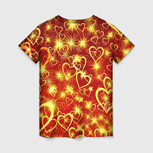 Женская футболка Любовный взрыв / 3D-принт – фото 2
