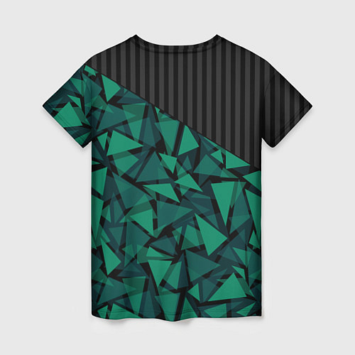 Женская футболка Геометрический узор / 3D-принт – фото 2