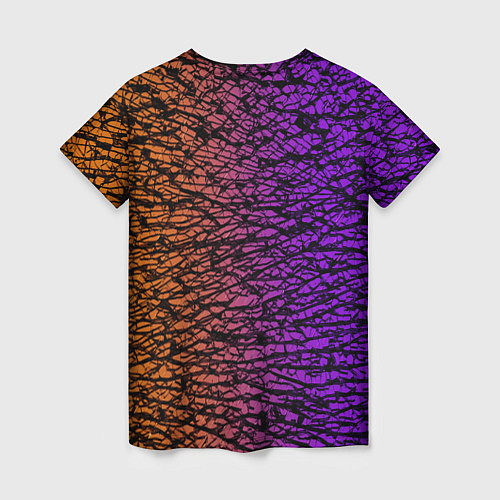 Женская футболка Градиентный разлом 3D 3Д / 3D-принт – фото 2