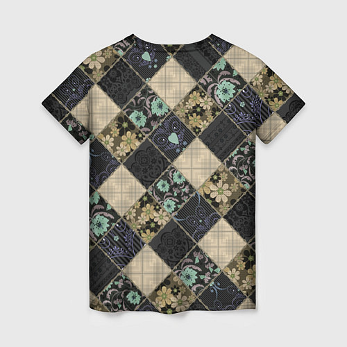 Женская футболка Лоскутное шитье / 3D-принт – фото 2