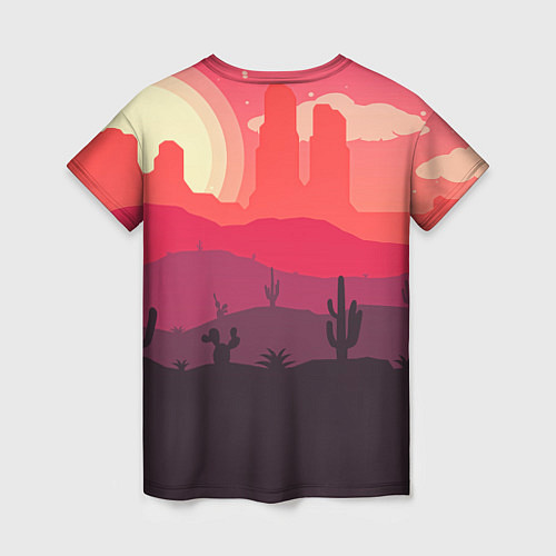 Женская футболка Пустыня / 3D-принт – фото 2