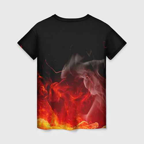 Женская футболка Ария в огне / 3D-принт – фото 2