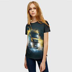 Футболка женская Man Leon, цвет: 3D-принт — фото 2