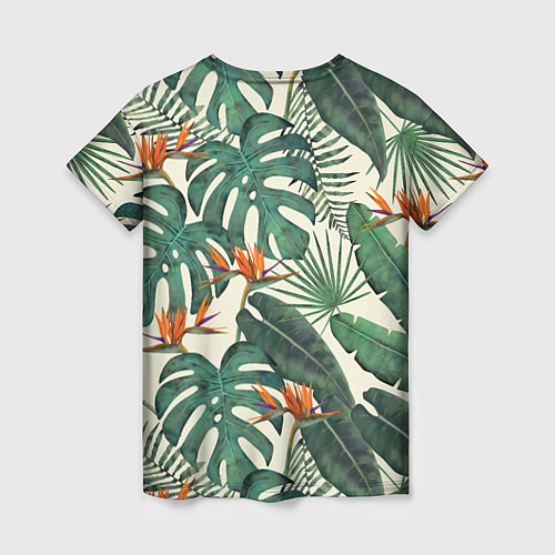 Женская футболка Тропический паттерн / 3D-принт – фото 2