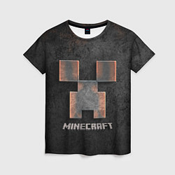 Футболка женская MINECRAFT TEXTURE IRON, цвет: 3D-принт