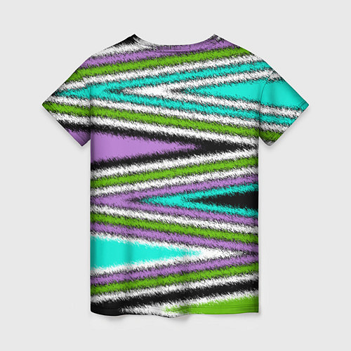 Женская футболка Абстрактный асимметричный / 3D-принт – фото 2