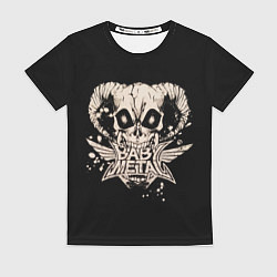 Женская футболка BabyMetal в челюстях демона