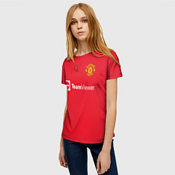 Футболка женская Роналду Манчестер Юнайтед, цвет: 3D-принт — фото 2