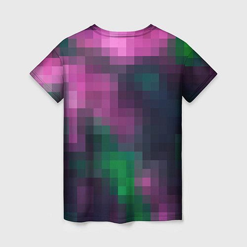 Женская футболка Разноцветный геометрический уз / 3D-принт – фото 2