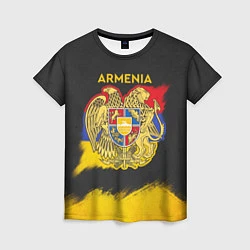 Футболка женская Yellow and Black Armenia, цвет: 3D-принт