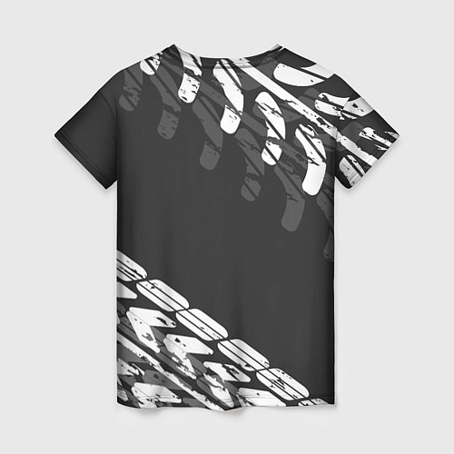 Женская футболка БМВ BMW TIRE TREAD / 3D-принт – фото 2