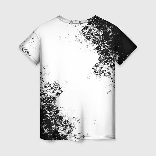 Женская футболка BMW БМВ РАЗРЕЗАННОЕ ЛОГО / 3D-принт – фото 2