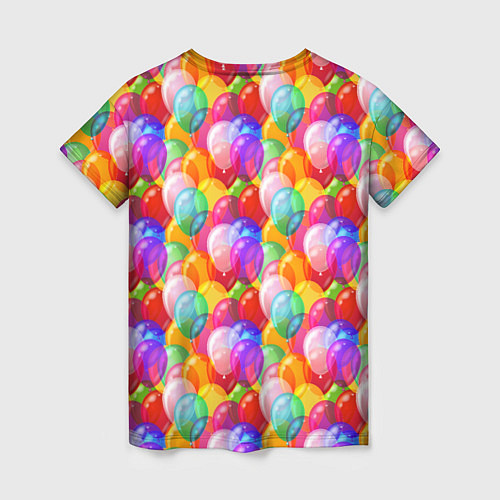 Женская футболка Воздушные Шары / 3D-принт – фото 2