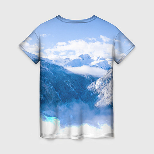Женская футболка Печать Велеса Волчья лапа / 3D-принт – фото 2