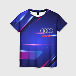 Футболка женская Ауди Audi синива, цвет: 3D-принт