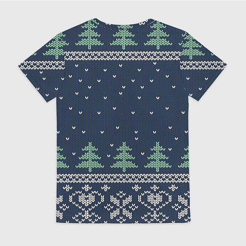 Женская футболка Зимняя ночь / 3D-принт – фото 2